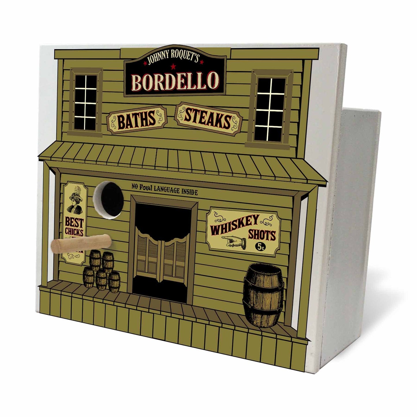 Bordello Birdhouse - Personalized-Birdhouse-1000 Oaks Barrel-Top Notch Gift Shop