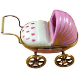 Pink Baby Carriage Limoges Box by Rochard™-Limoges Box-Rochard-Top Notch Gift Shop