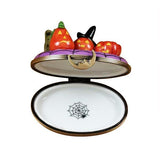 3 Pumpkin Scene with Witch Hat Limoges Box by Rochard™-Limoges Box-Rochard-Top Notch Gift Shop