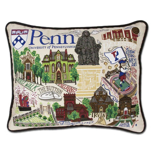 University of Pennsylvania Embroidered Pillow by CatStudio-Pillow-CatStudio-Top Notch Gift Shop