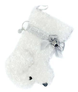 "Snowball" White Dog Christmas Stocking-Holiday Stocking-Hearth Hounds-Top Notch Gift Shop