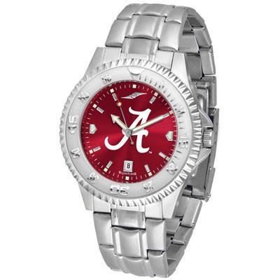 Alabama Crimson Tide Competitor AnoChrome Steel Band Watch-Watch-Suntime-Top Notch Gift Shop