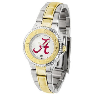 Alabama Crimson Tide Ladies Competitor Two-Tone Band Watch-Watch-Suntime-Top Notch Gift Shop