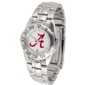 Alabama Crimson Tide Ladies Steel Band Sports Watch-Watch-Suntime-Top Notch Gift Shop