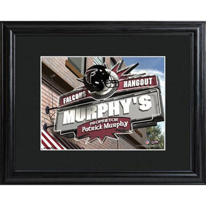 Atlanta Falcons Personalized Tavern Sign Print with Matted Frame-Print-JDS Marketing-Top Notch Gift Shop