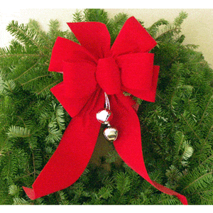 Balsam Fir 24" Wreath with Silver Bells-Rockdale Wreaths-Top Notch Gift Shop