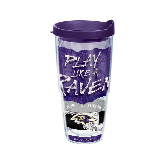 Baltimore Ravens Statement 24 oz. Tervis Tumbler with Lid - (Set of 2)-Tumbler-Tervis-Top Notch Gift Shop