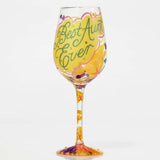 Best Aunt Ever Wine Glass by Lolita®-Wine Glass-Designs by Lolita® (Enesco)-Top Notch Gift Shop