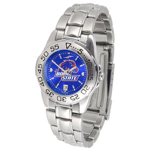 Boise State Broncos Ladies AnoChrome Steel Band Sports Watch-Watch-Suntime-Top Notch Gift Shop
