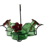 Bouquet Classic 3 Hummingbird Feeder - Green-Bird Feeder-Parasol Gardens-Top Notch Gift Shop