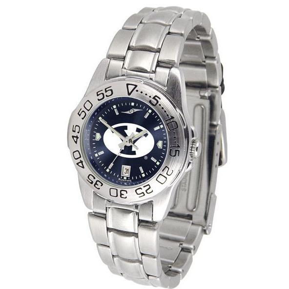 Brigham Young Cougars Ladies AnoChrome Steel Band Sports Watch-Watch-Suntime-Top Notch Gift Shop
