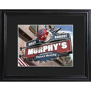 Buffalo Bills Personalized Tavern Sign Print with Matted Frame-Print-JDS Marketing-Top Notch Gift Shop