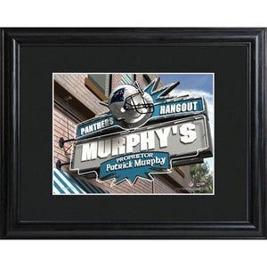 Carolina Panthers Personalized Tavern Sign Print with Matted Frame-Print-JDS Marketing-Top Notch Gift Shop