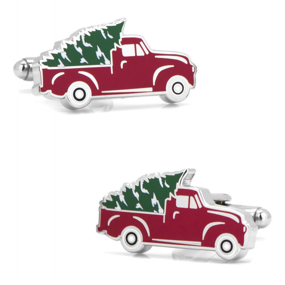 Holiday Truck Cufflinks-Cufflinks-Cufflinks, Inc.-Top Notch Gift Shop