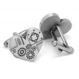 Steampunk Heart Cufflinks-Cufflinks-Cufflinks, Inc.-Top Notch Gift Shop