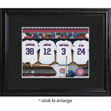 Chicago Cubs Personalized Locker Room Print with Matted Frame-JDS MarketingTop Notch Gift Shop