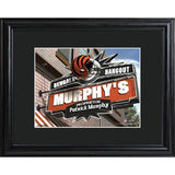 Cincinnati Bengals Personalized Tavern Sign Print with Matted Frame-Print-JDS Marketing-Top Notch Gift Shop