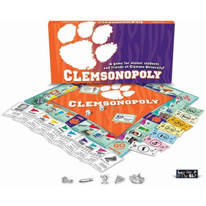 Clemson-opoly - Clemson University Monopoly Game-Game-Late For The Sky-Top Notch Gift Shop
