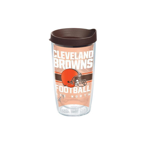 Cleveland Browns Gridiron 16 oz. Tervis Tumbler with Lid - (Set of 2)-Tumbler-Tervis-Top Notch Gift Shop