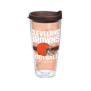 Cleveland Browns Gridiron 24 oz. Tervis Tumbler with Lid - (Set of 2)-Tumbler-Tervis-Top Notch Gift Shop