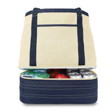 Cotton Insulated Personalized Tote and Cooler-Bag-JDS Marketing-Top Notch Gift Shop
