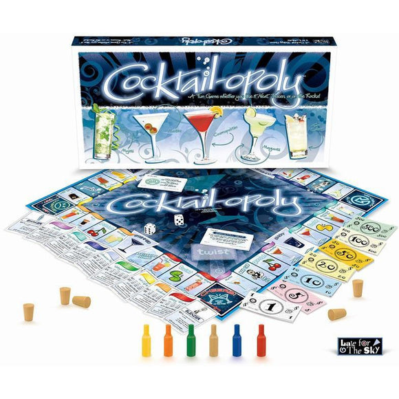 Cocktail-opoly Monopoly Board Game-Game-Late For The Sky-Top Notch Gift Shop