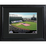 Colorado Rockies Personalized Ballpark Print with Matted Frame-Print-JDS Marketing-Top Notch Gift Shop