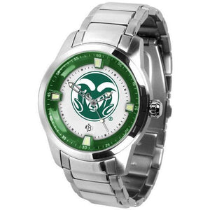 Colorado State Rams Men's Titan Stainless Steel Band Watch-Watch-Suntime-Top Notch Gift Shop