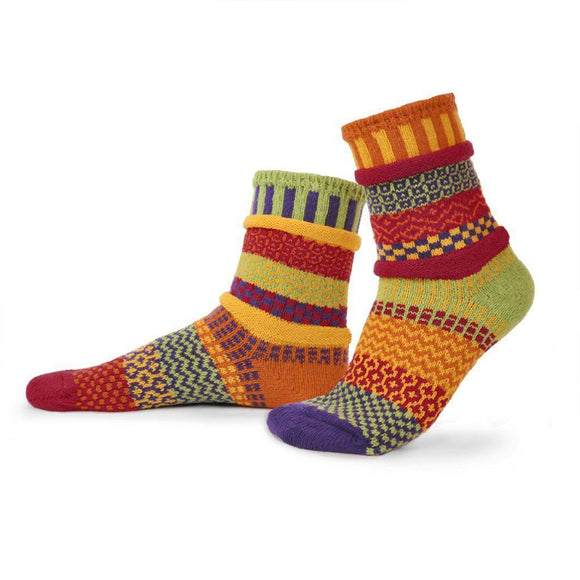 Daffodil Mismatched Crew Socks-Socks-Solmate Socks-Top Notch Gift Shop