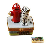 Dalmatian By Fire Hydrant Limoges Box by Rochard™-Limoges Box-Rochard-Top Notch Gift Shop
