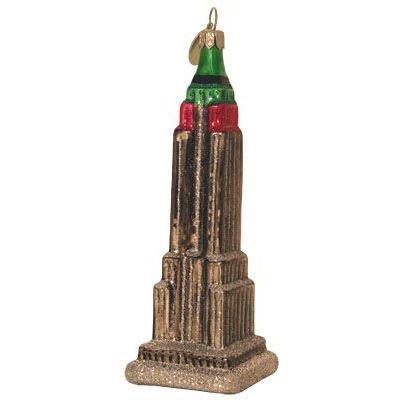 Empire (xmas Colors) Blown Glass Christmas Ornament-Ornament-Landmark Creations-Top Notch Gift Shop