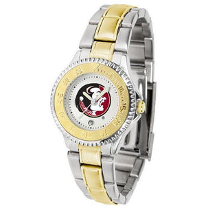 Florida State Seminoles Ladies Competitor Two-Tone Band Watch-Watch-Suntime-Top Notch Gift Shop