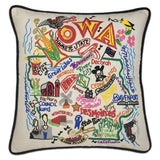 Iowa Embroidered CatStudio State Pillow-Pillow-CatStudio-Top Notch Gift Shop