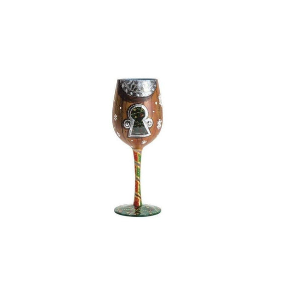 I Saw Mommy... Wine Glass by Lolita®-Wine Glass-Designs by Lolita® (Enesco)-Top Notch Gift Shop