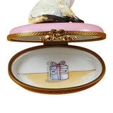 Cat On Pink Base Limoges Box by Rochard™-Limoges Box-Rochard-Top Notch Gift Shop