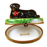 Black Lab With Ball Limoges Box by Rochard™-Limoges Box-Rochard-Top Notch Gift Shop