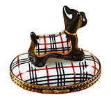 Scottish Terrier - Burberry Limoges Box by Rochard™-Limoges Box-Rochard-Top Notch Gift Shop