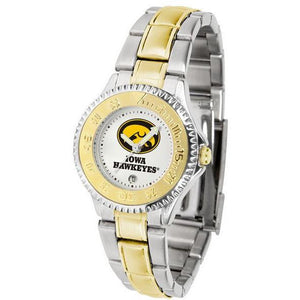 Iowa Hawkeyes Ladies Competitor Two-Tone Band Watch-Watch-Suntime-Top Notch Gift Shop