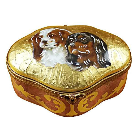 King Charles Spaniels Limoges Box by Rochard™-Limoges Box-Rochard-Top Notch Gift Shop