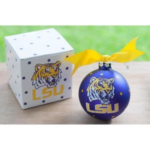 LSU Christmas Ornament-Ornament-Coton Colors-Top Notch Gift Shop