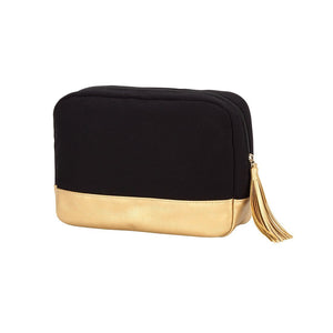 Black Cabana Cosmetic Bag - Personalized-Bag-Viv&Lou-Top Notch Gift Shop