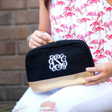 Black Cabana Cosmetic Bag - Personalized-Bag-Viv&Lou-Top Notch Gift Shop