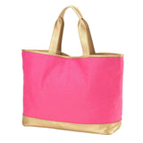 Hot Pink Cabana Tote - Personalized-Bag-Viv&Lou-Top Notch Gift Shop