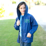 Navy Kids' Rain Jacket - Personalized-Jacket-Viv&Lou-Top Notch Gift Shop