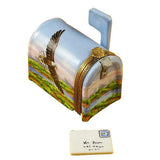 Mail Box American Flag with Eagle Limoges Box by Rochard™-Limoges Box-Rochard-Top Notch Gift Shop