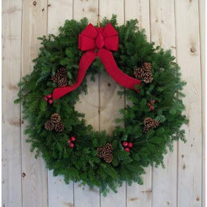 Maine Balsam 30" Christmas Wreath-Wreath-Rockdale Wreaths-Top Notch Gift Shop