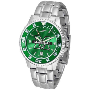 Marshall Thundering Herd Mens Competitor AnoChrome Steel Band Watch w/ Colored Bezel-Watch-Suntime-Top Notch Gift Shop