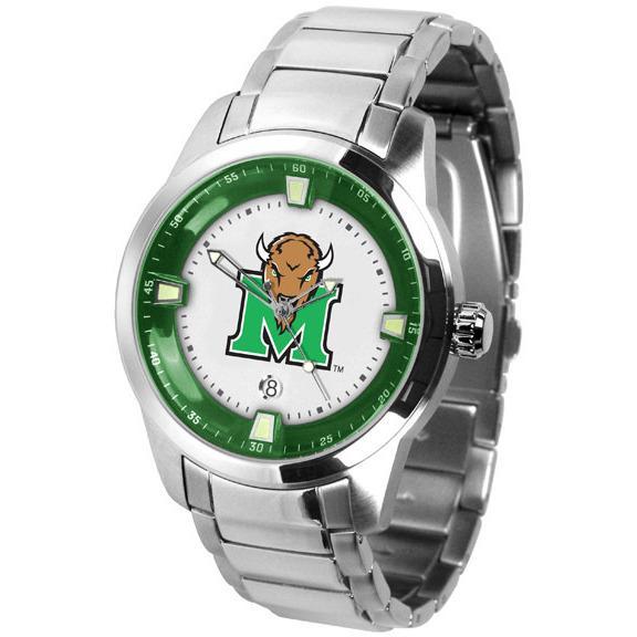 Marshall Thundering Herd Men's Titan Stainless Steel Band Watch-Watch-Suntime-Top Notch Gift Shop