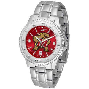 Maryland Terrapins Competitor AnoChrome - Steel Band Watch-Watch-Suntime-Top Notch Gift Shop