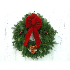 Merlot 24" Christmas Wreath-Rockdale Wreaths-Top Notch Gift Shop